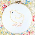 embroidery tutorial for beginners finished spring chick