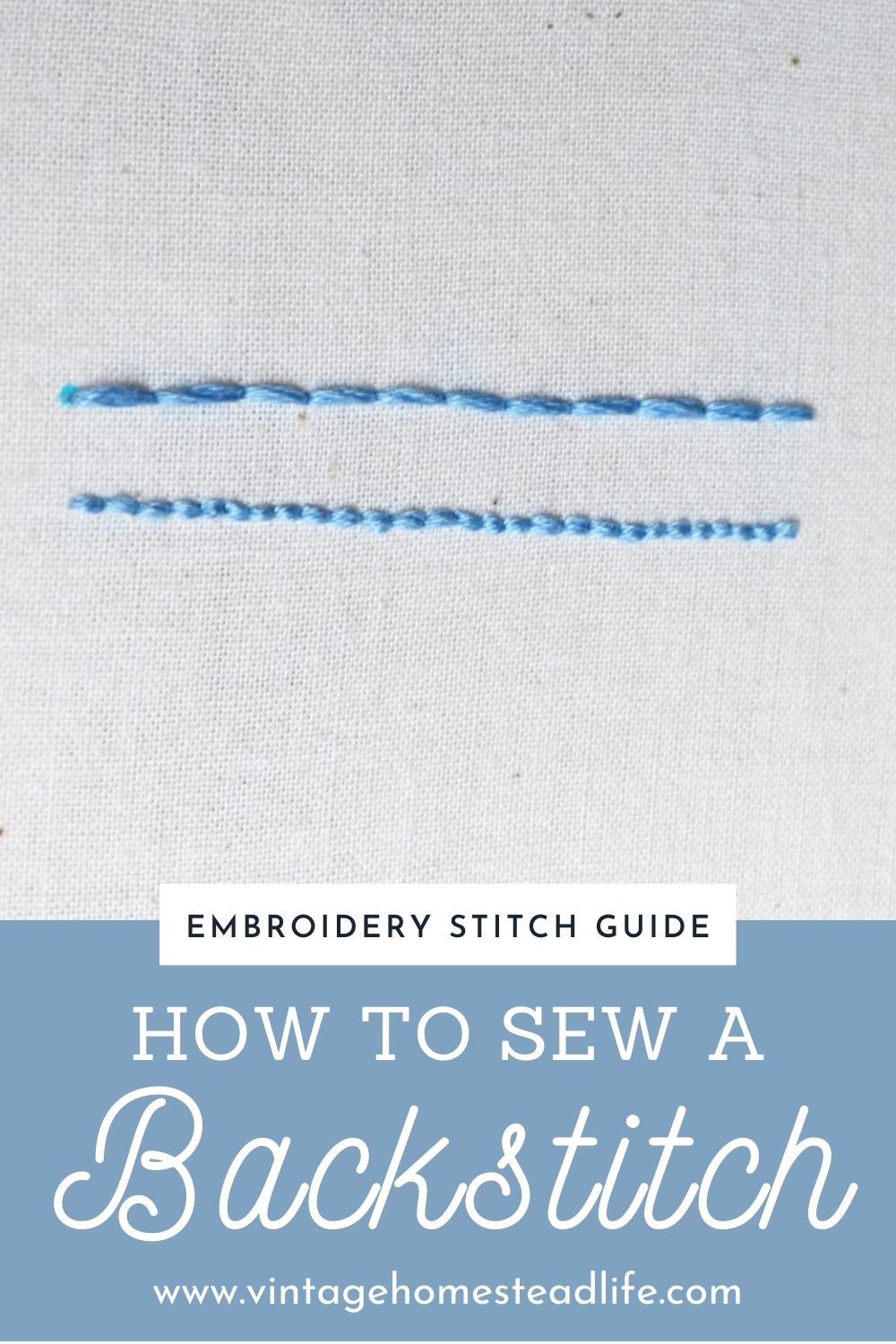 Learning a backstitch will allow you to complete nearly any embroidery project. Learning this stitch will really take you places in your embroidery adventures! 