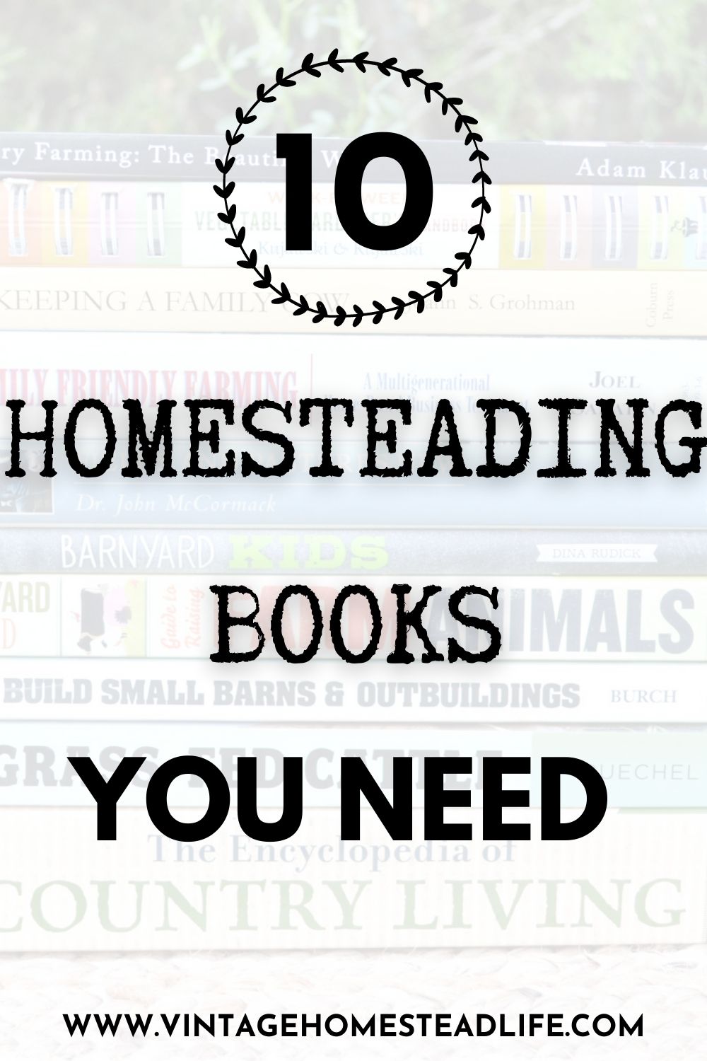 homesteading books pinterest pin