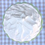 top view of lemon whipped cream