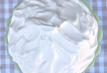 top view of lemon whipped cream