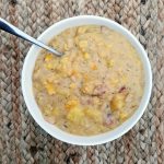 instant pot corn chowder in bowl