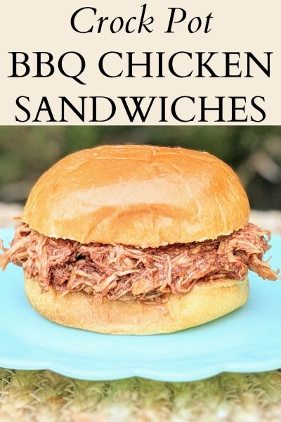 Crock Pot Barbecue Chicken Sandwiches (with Homemade BBQ Sauce!)