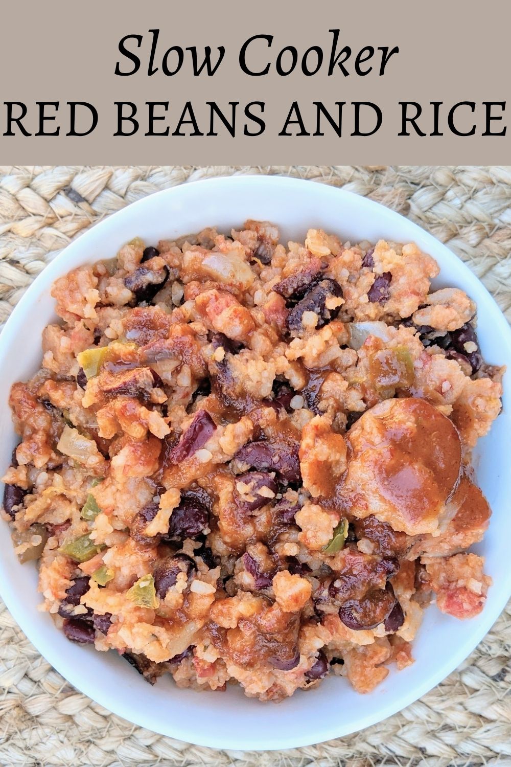 red beans and rice pinterest pin