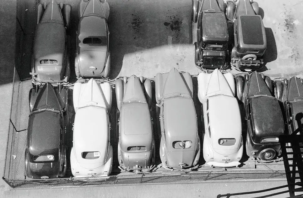 1940s cars parked together