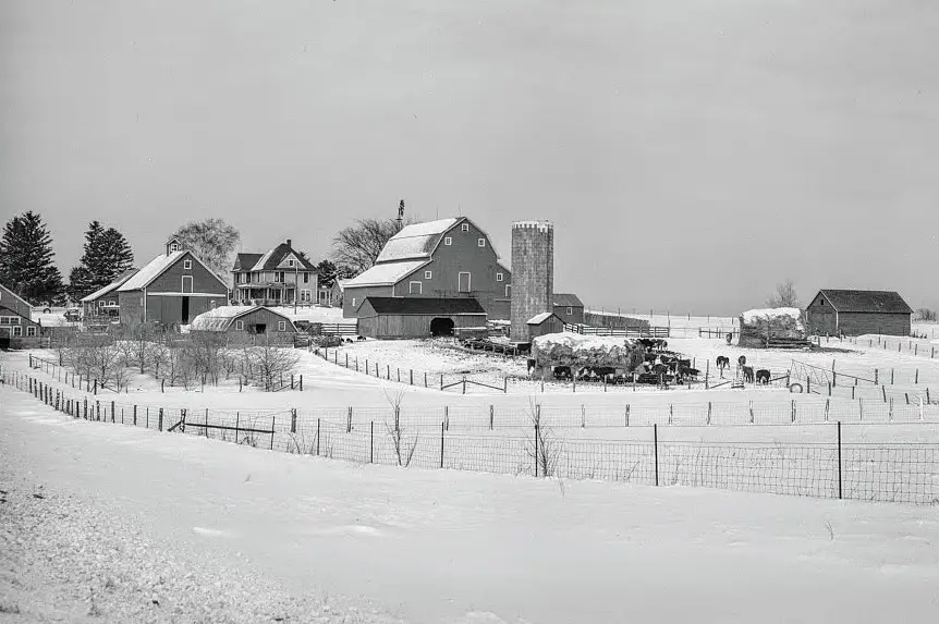 rural farm in 1940s