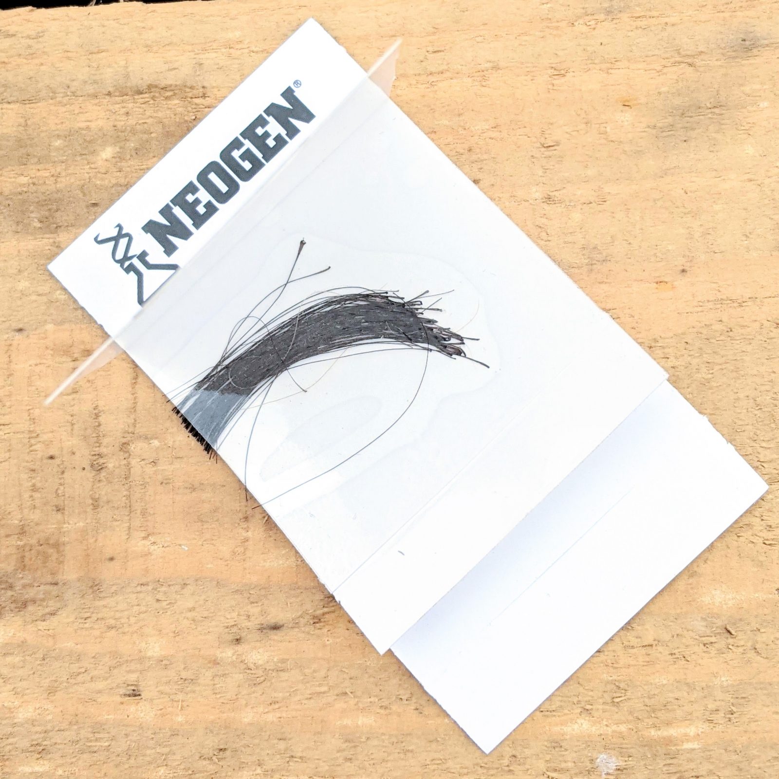 sample hairs enclosed on sample card