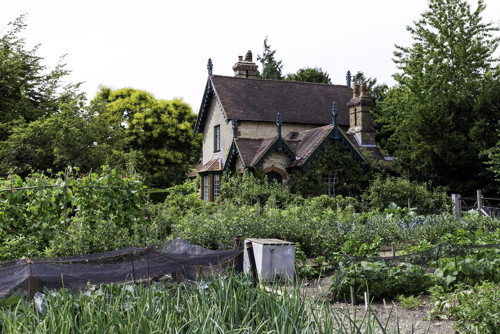 edwardian era home with garden in front